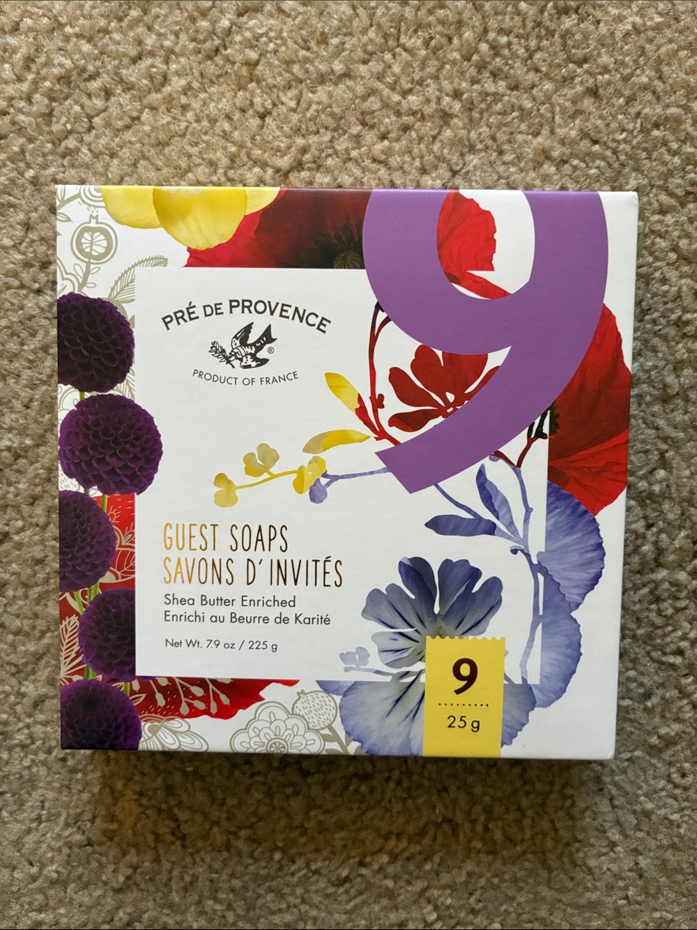 French Pre De Provence Guest Soaps - 9 Mini Bars